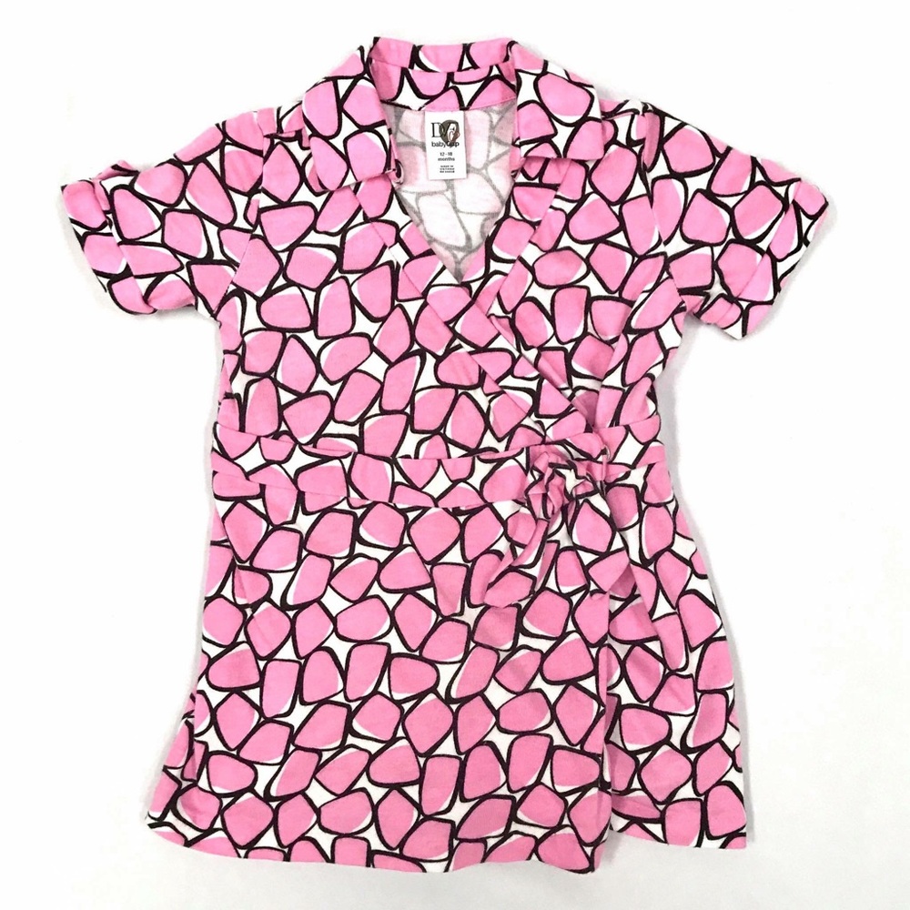 DVF BABY GAP Print Pink Toddler Wrap Romper
